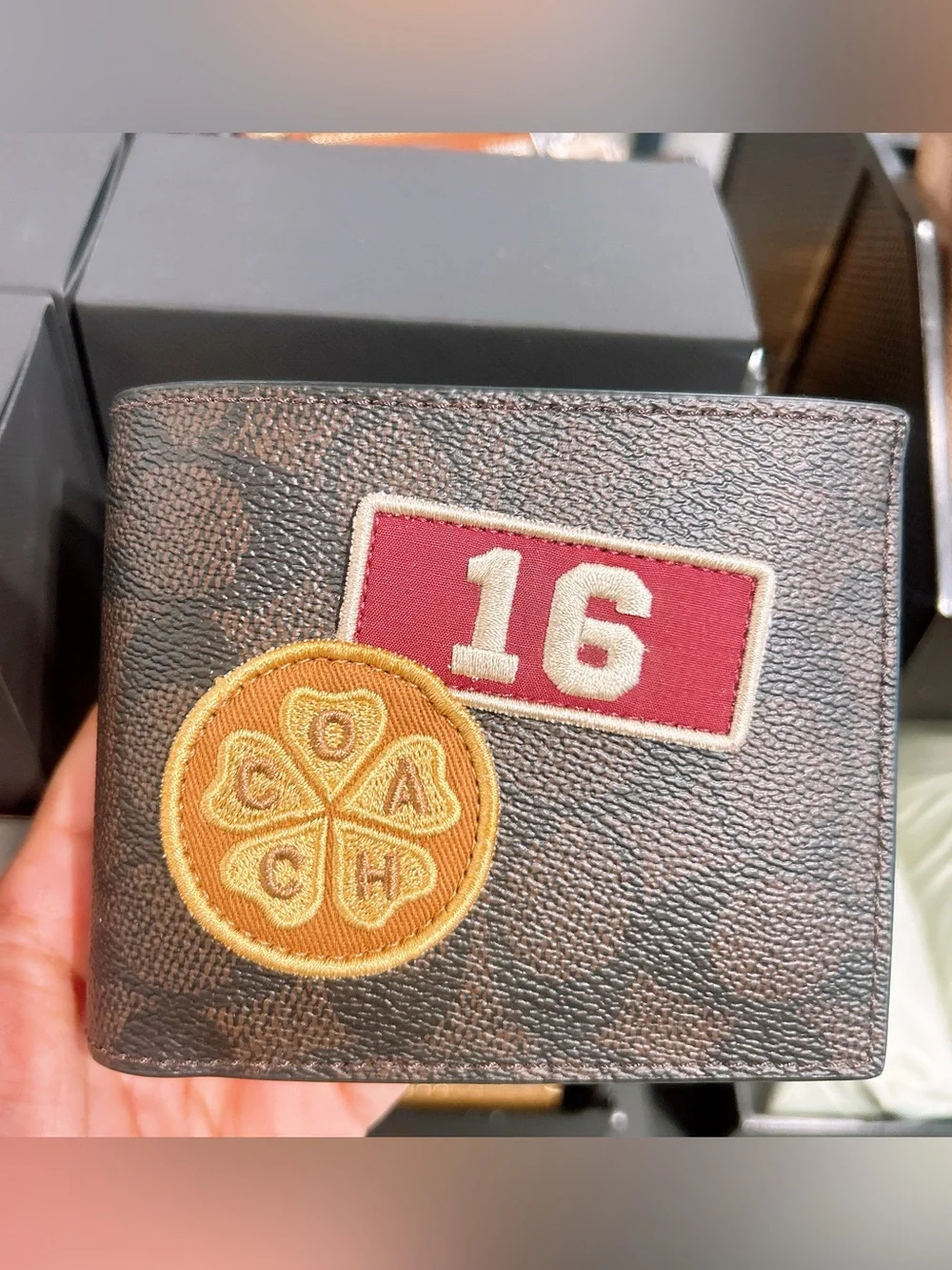 Coach 3-In-1 Wallet In Signature Canvas With Patches